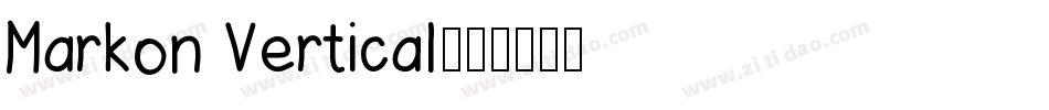 Markon Vertical字体转换